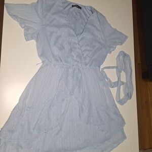 Rouge Helium Sky Blue Mini Dress